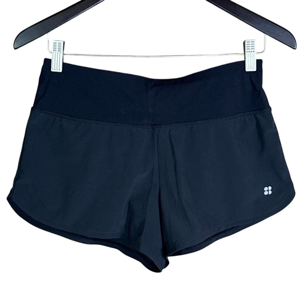 Sweaty Betty Time Trial Running Shorts Solid Black SZ XS